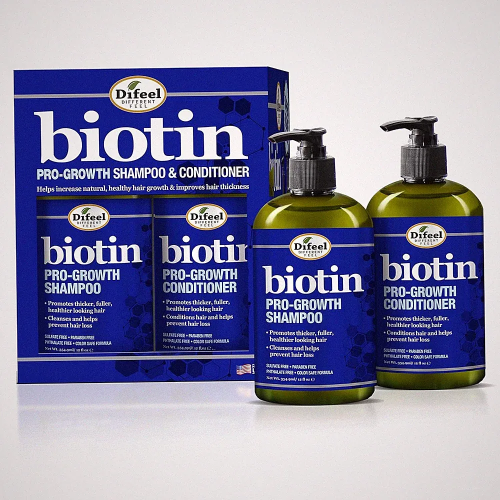 2Pcs Pro-Growth Biotin Shampoo & Conditioner Gift Set-Shampoo and Conditioner f