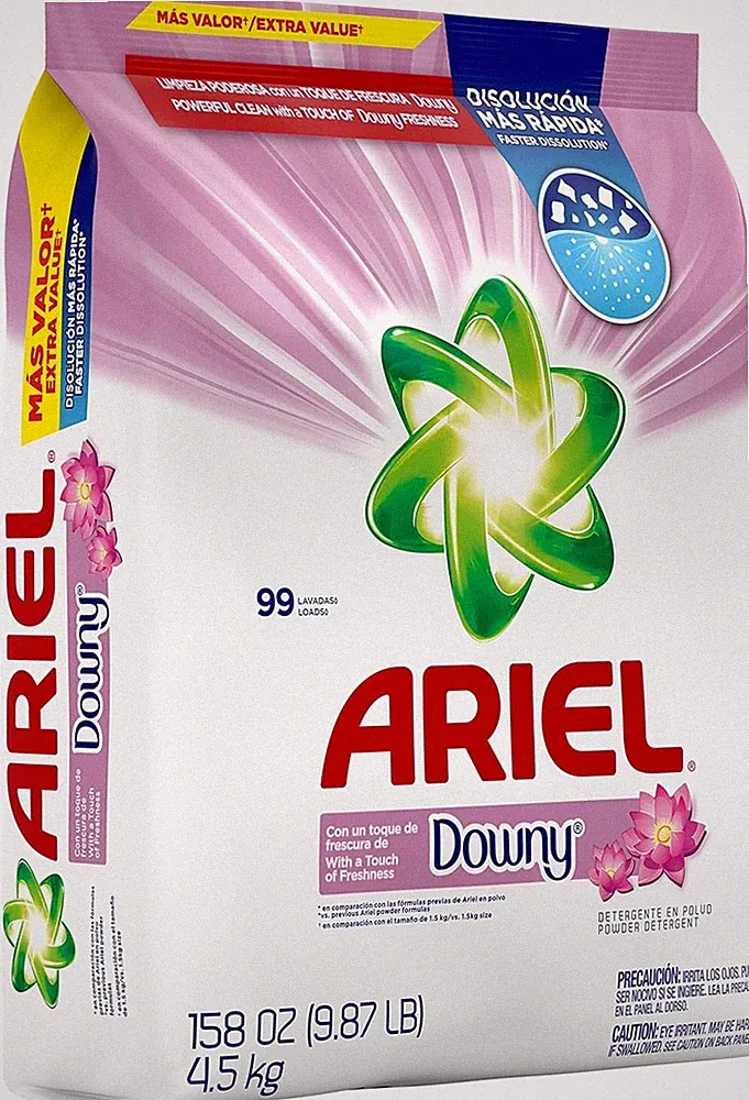 Ariel Powder Laundry Detergent Downy Scent Phosphate-Free 158-oz