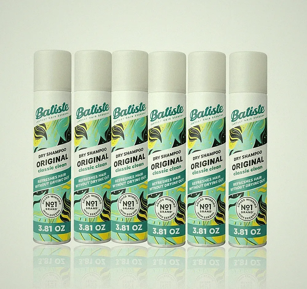 Batiste Dry Shampoo, Original Classic Clean, 3.81 oz - (Pack of 6)