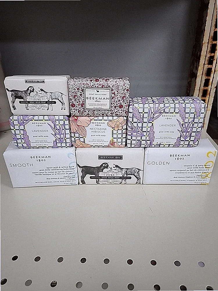 Beekman 1802 Goat Milk Bar Soap -Palm Size Mini 3.5 oz /9oz - PICK YOUR SCENT